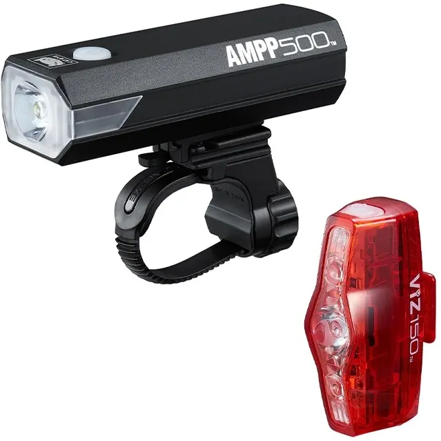 Lygtesæt   Ampp500 Viz150 Usb   500 150 Lumen fra Cateye