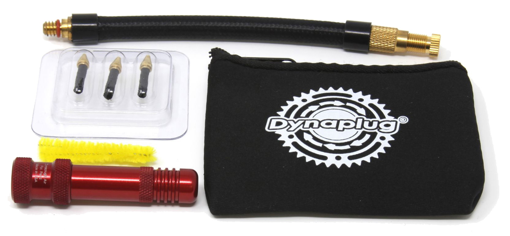 Air Tubeless Mtb Tyre Repair And Inflation Kit   Rød fra Dynaplug