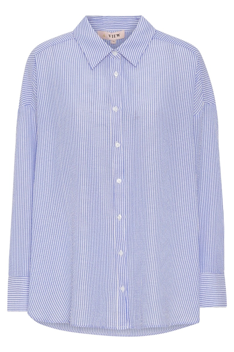 A View   Skjorte   Sonja Shirt   Blue White fra A-view