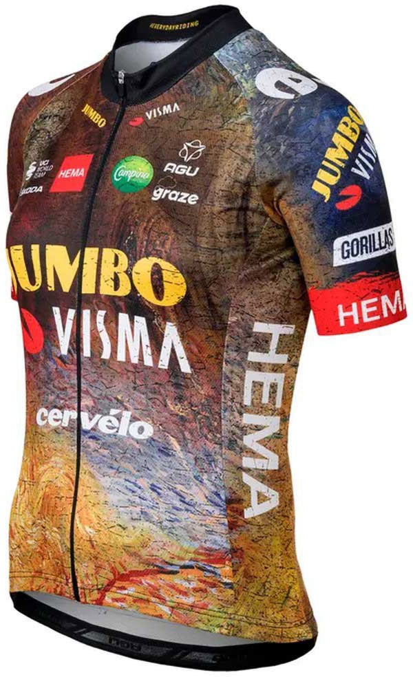 Team Jumbo Visma Replica 2023   Vingegaard Jersey fra Agu