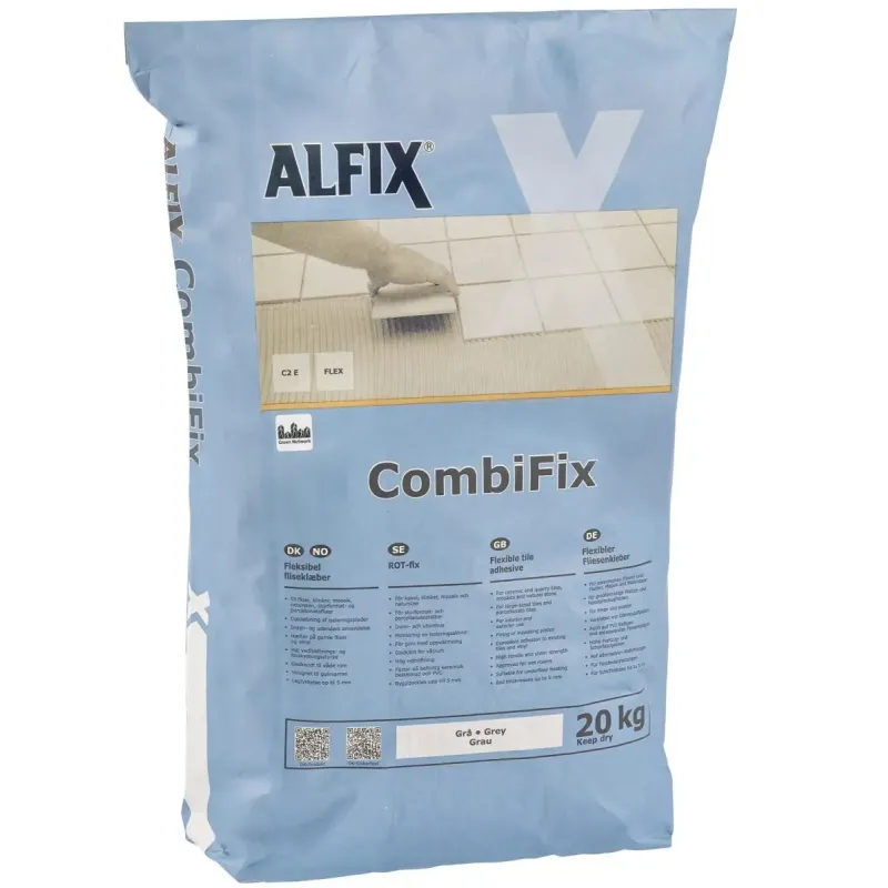 Combifix Fleksibel Fliseklæber 20 Kg fra Alfix