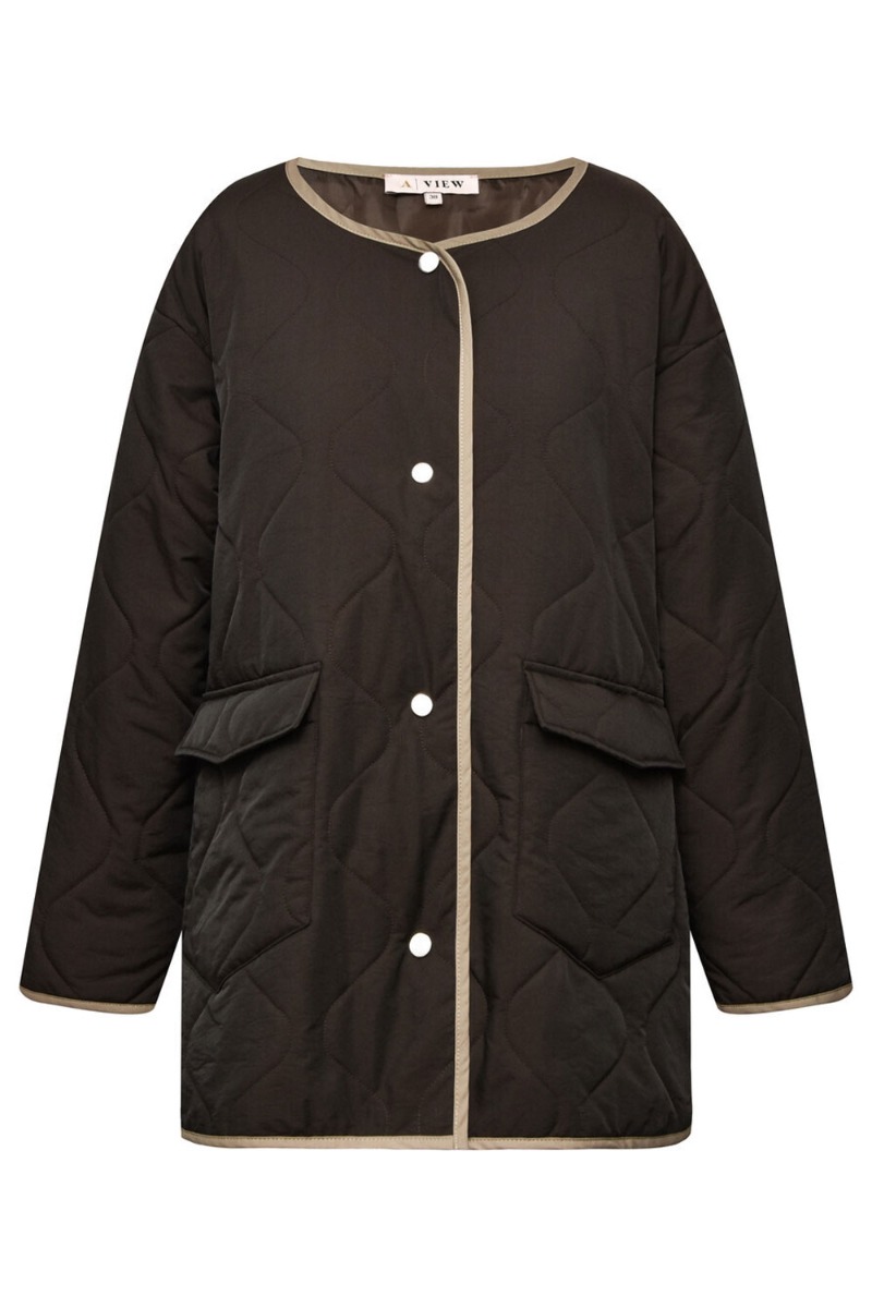 A View   Jakke   Astrid Coat   Brown fra A-view