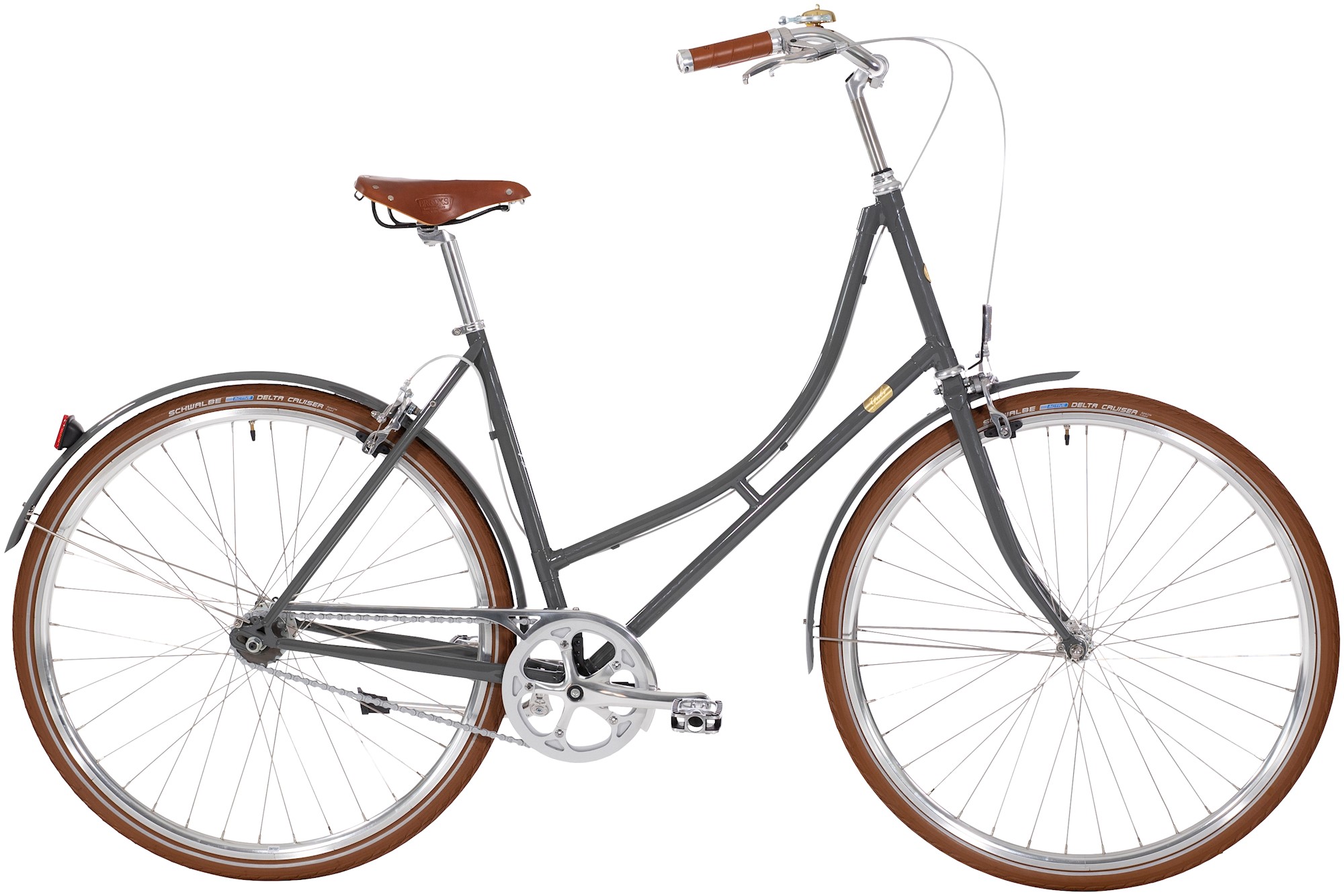Auto 2g Dame Fælgbremse 2023   Grå fra Bike By Gubi