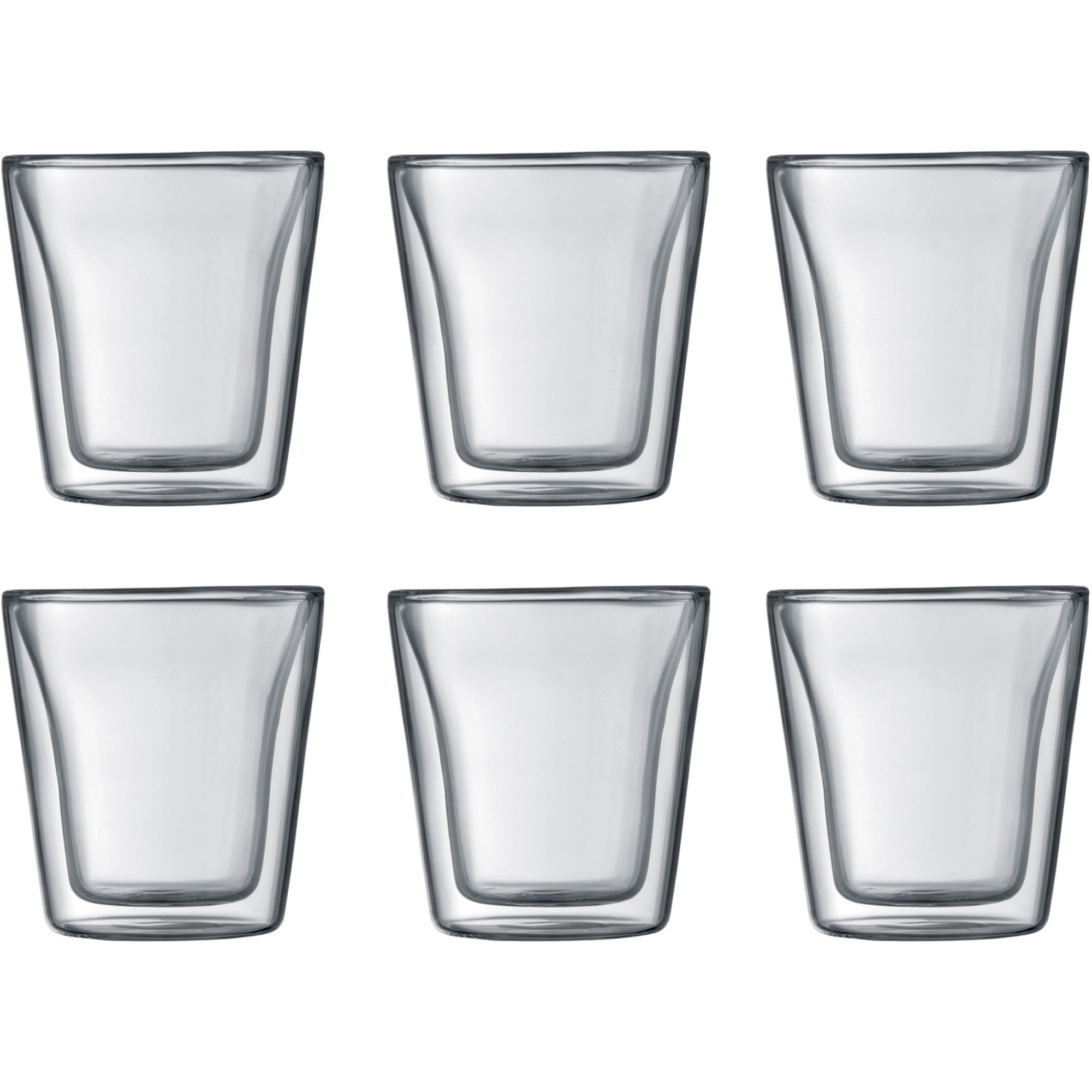 Canteen Dobbeltvægget Glas, 6 Stk.   0,1 L fra Bodum