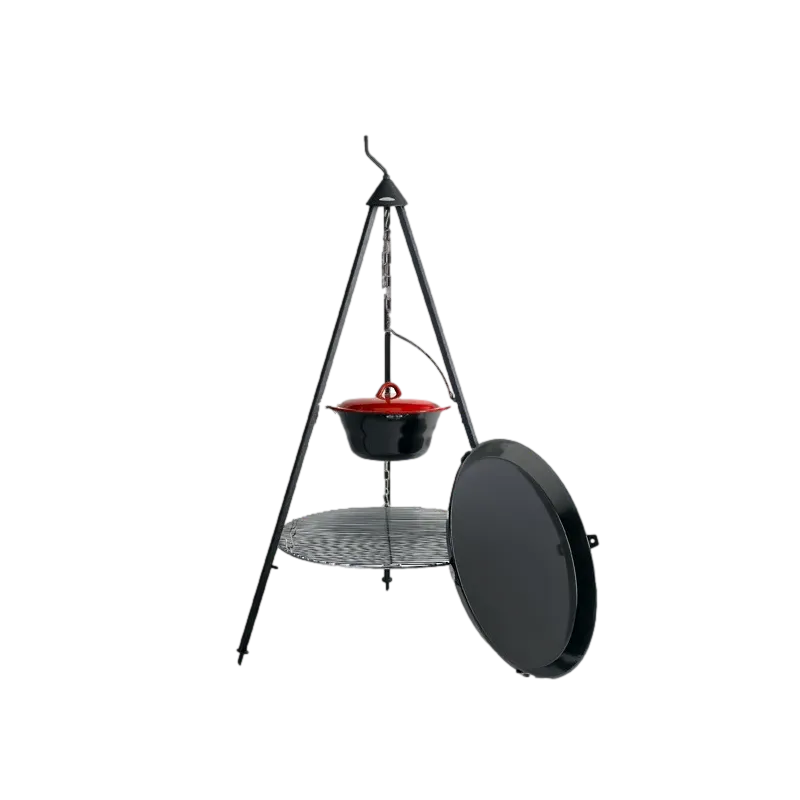 Bonfire Basissæt 4 + Bbq Pande (ø60 Cm) + Gryde (6l) fra Bon-fire