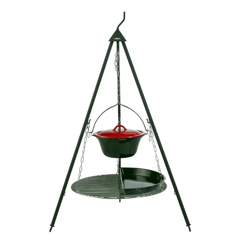 Bonfire Basissæt 8 + Gryde (6l) + Halv Bbq Pande fra Bon-fire