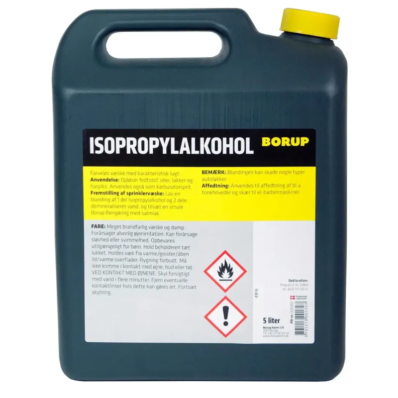Borup Isopropylalkohol 99%, 5 Ltr fra Borup Kemi A/s
