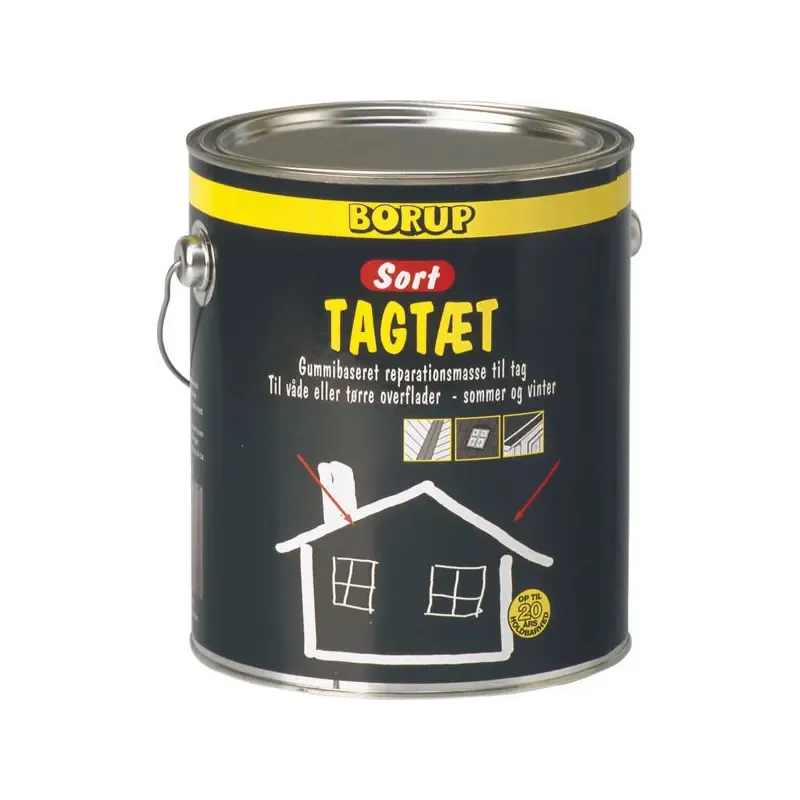 Borup Tagtæt Sort 4kg - Tagbeskyttelse
