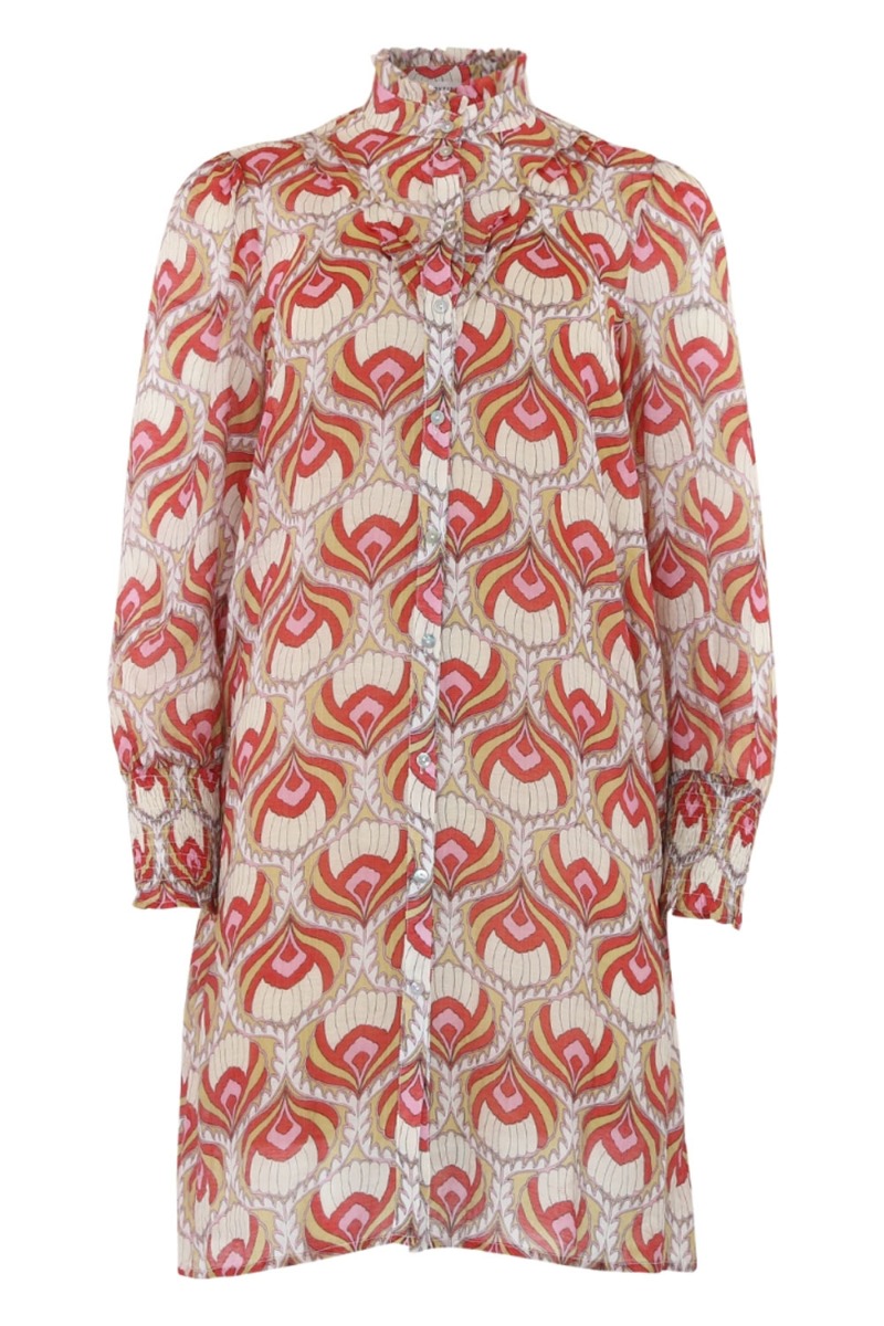 Kjole   Diana Dress   Red Print fra Continue