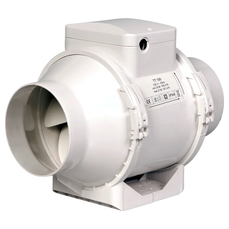 Kanalventilator El100tt Hvid fra Duka