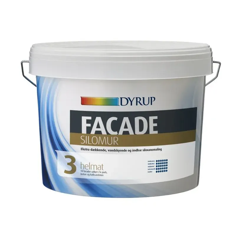 Facade Silomur Hvid   9lt fra Dyrup