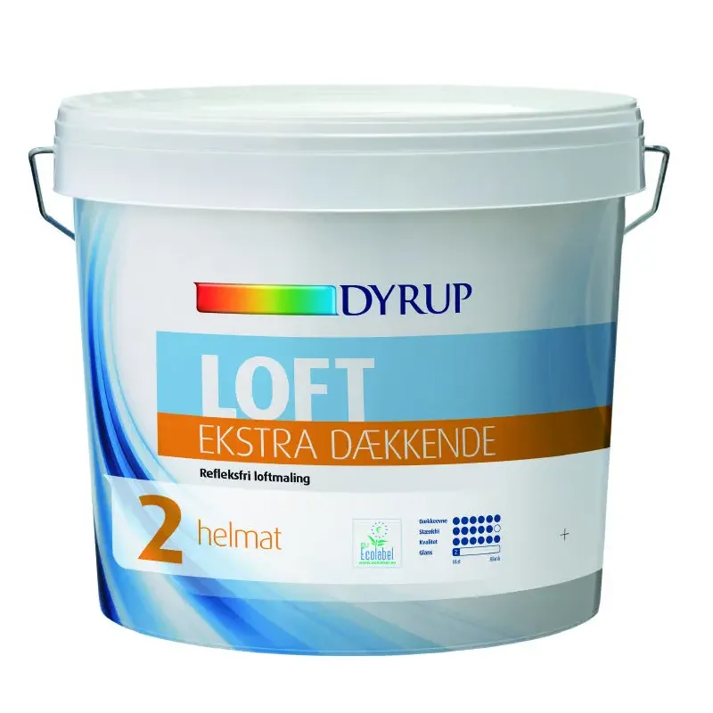 Loft 02 Ekstra Dækkende Hvid   4,5lt fra Dyrup