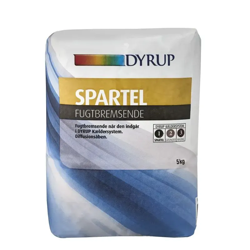Spartel Fugtbremsende   5kg fra Dyrup