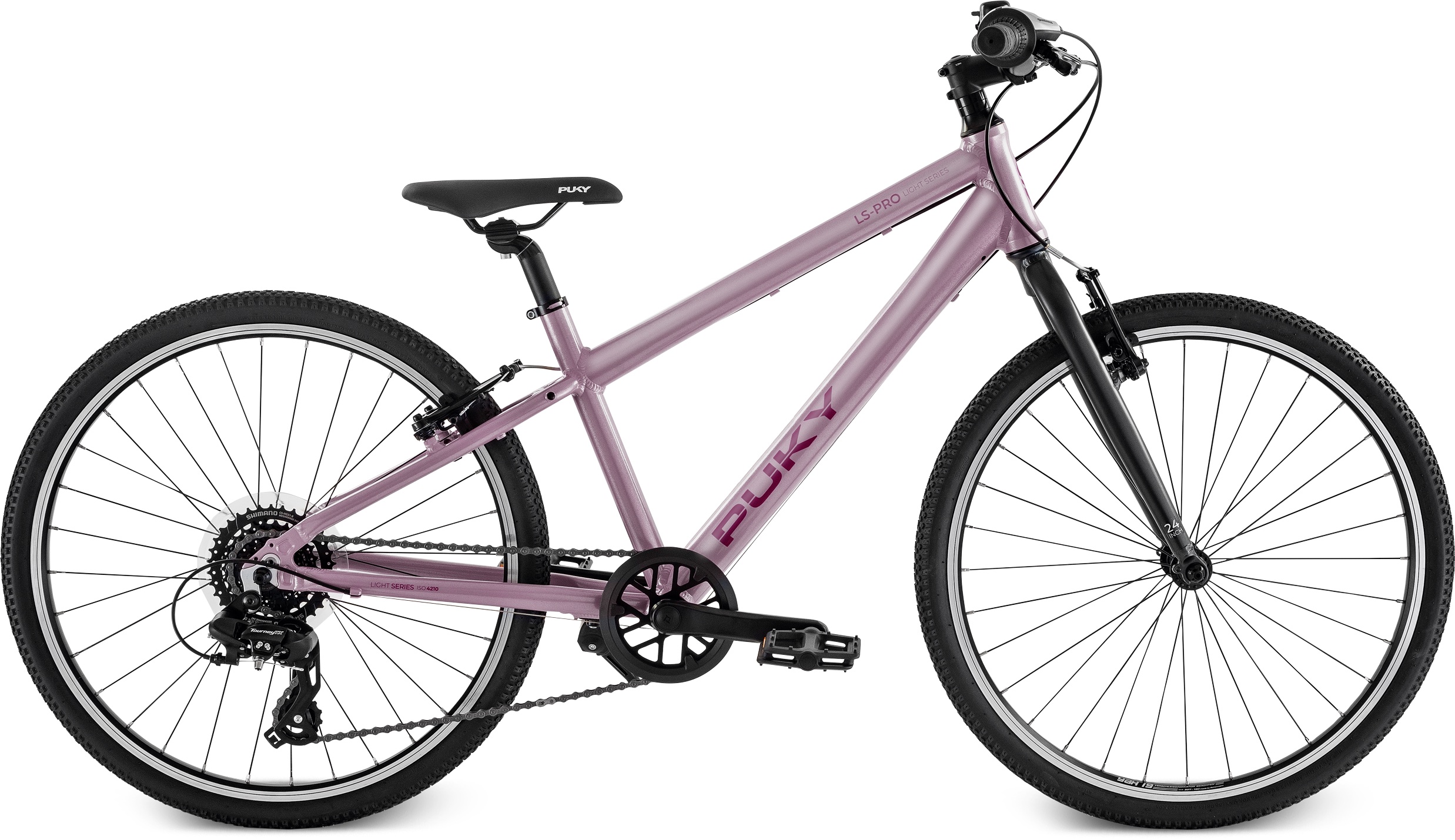 Ls Pro 24 8 Alu 24"   Pearl Pink Anthrazit fra Puky