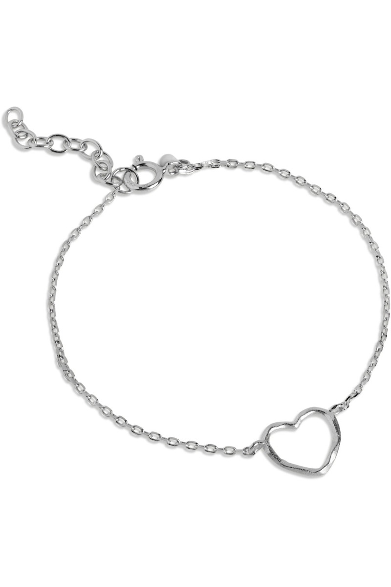 â¤ï¸     Armbånd   Bracelet Organic Heart   Silver fra Enamel