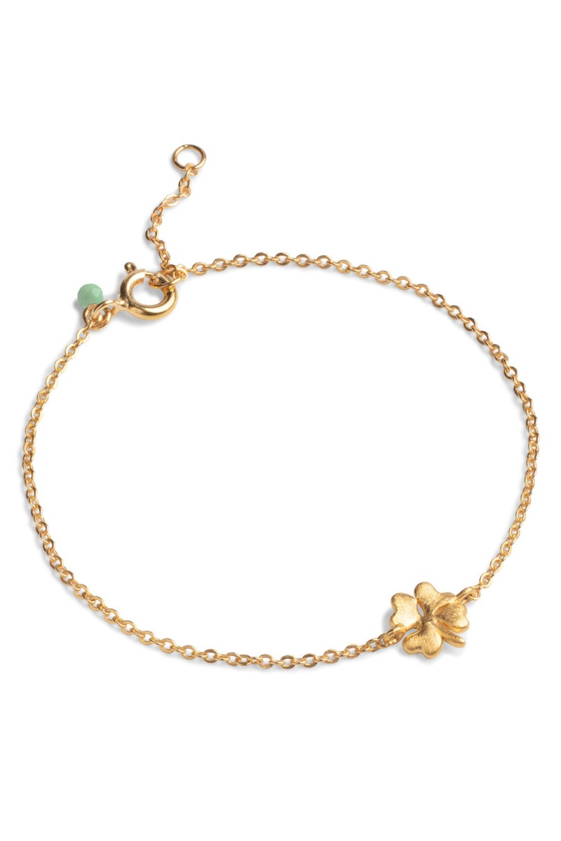 Armbånd   Bracelet Organic Clover   Gold fra Enamel