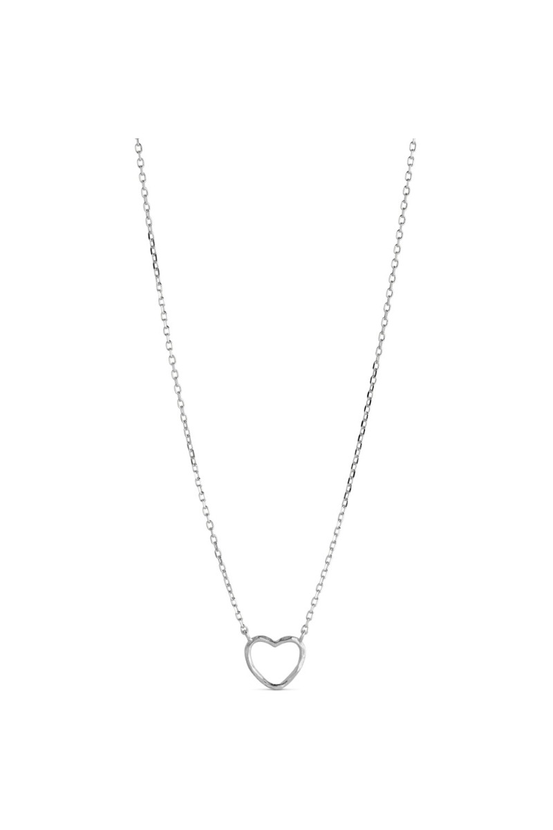 â¤ï¸     Halskæde   Necklace Organic Heart   Silver fra Enamel