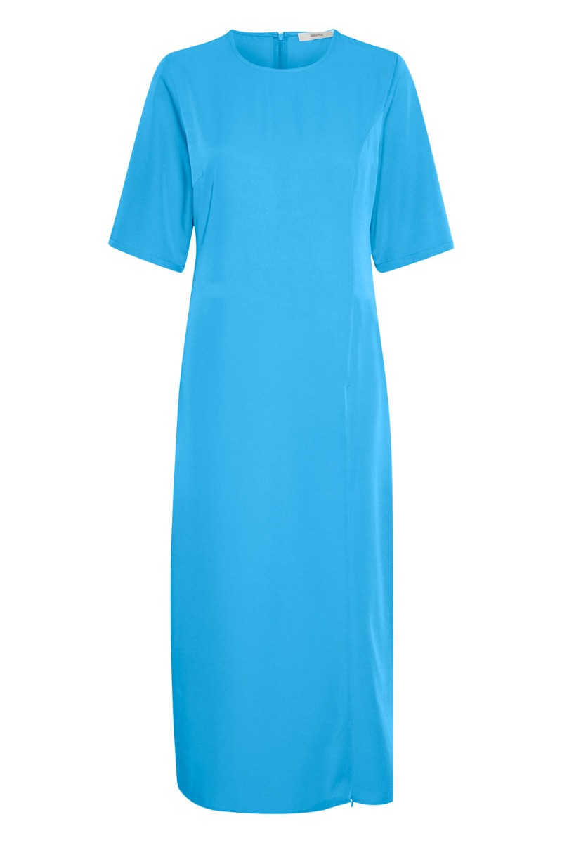 Kjole   Melbagz Long Dress   Malibu Blue fra Gestuz