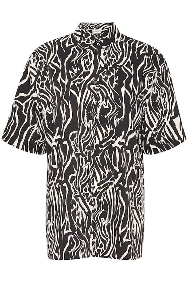Skjorte   Brayagz P Ss Shirt   Art Zebra fra Gestuz