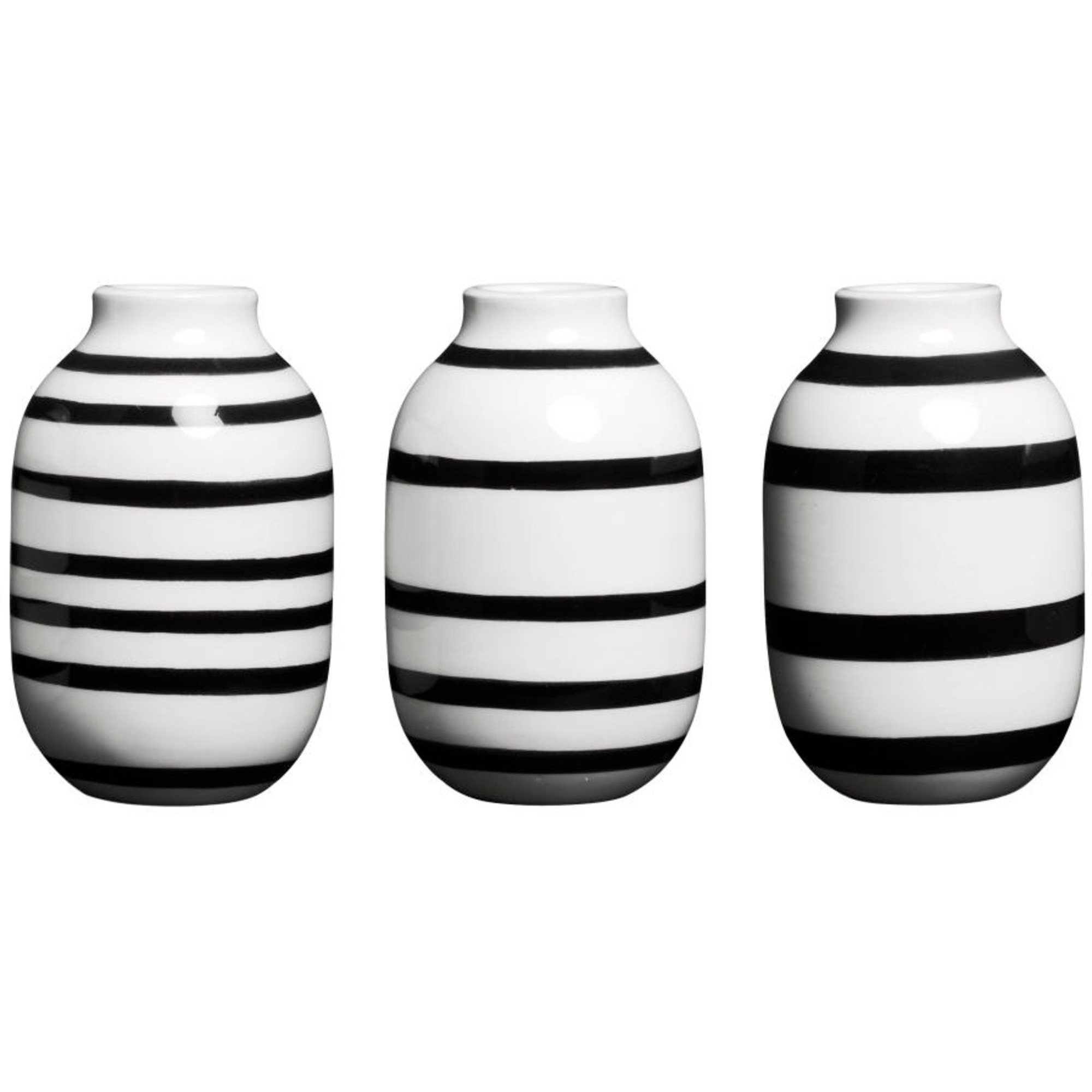 Omaggio Miniaturevase 3 Stk., Sort fra Kähler