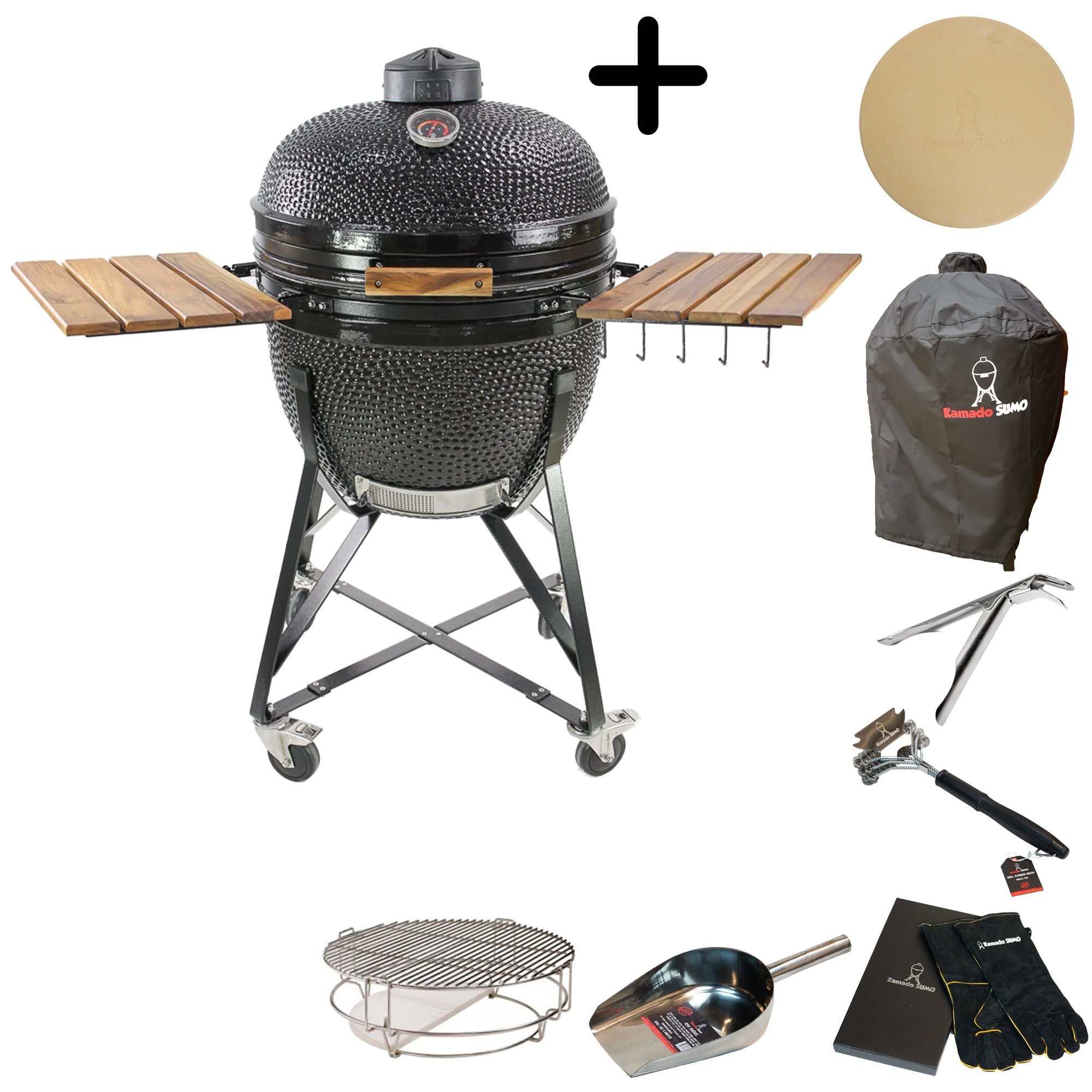 Maxi Kulgrill M. Tilbehørspakke, Sort fra Kamado Sumo