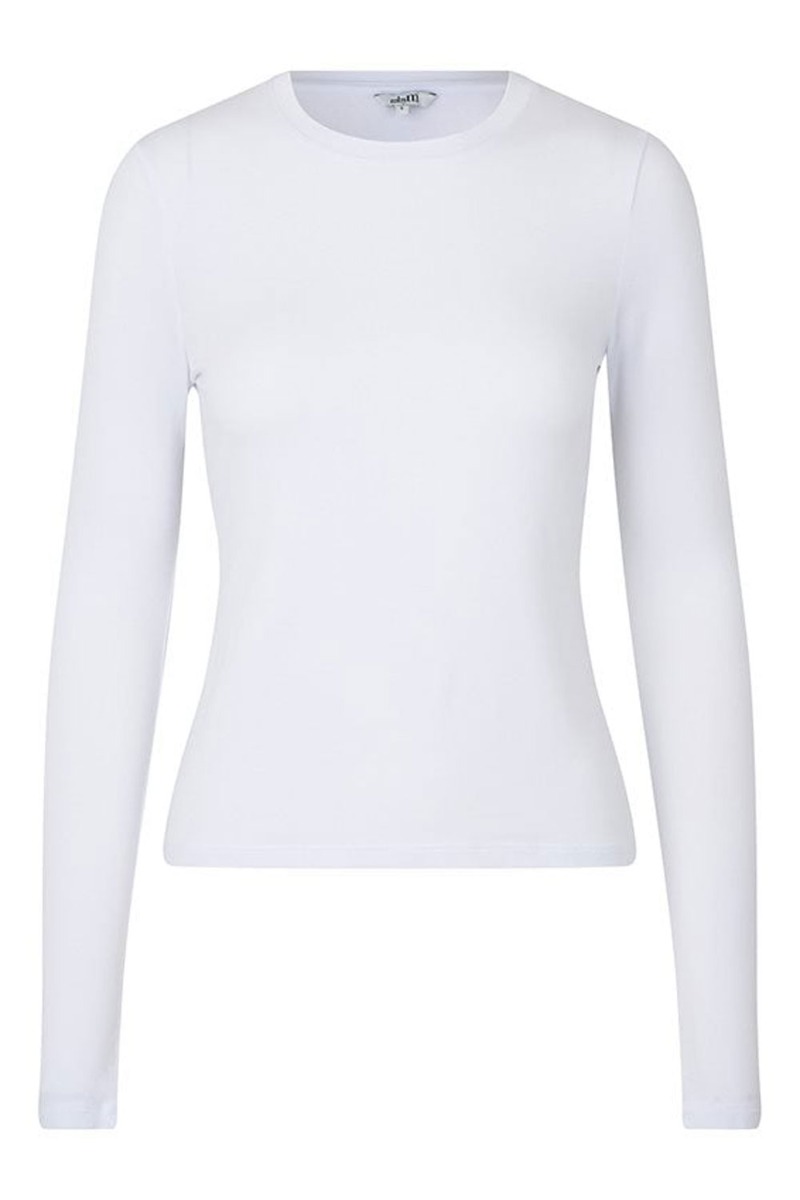 Bluse   Christina M   Optical White fra Mbym