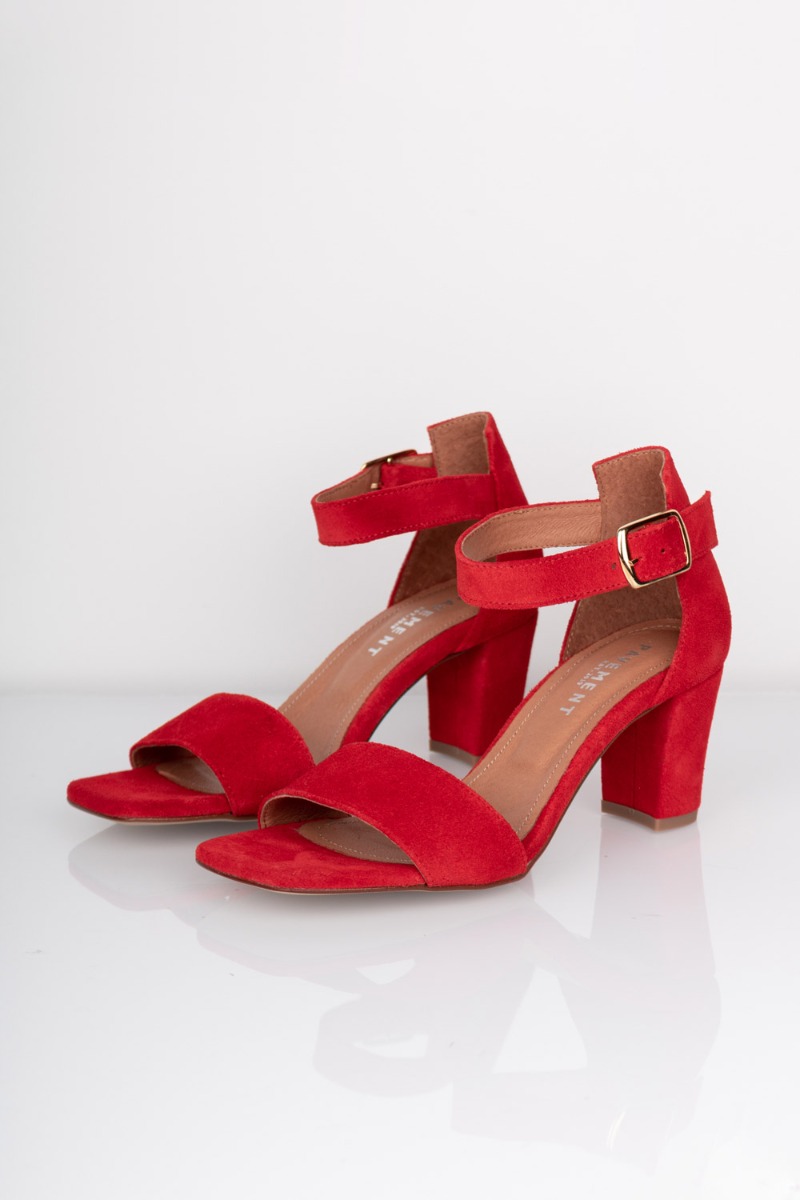 Stiletter   Lykke   Red Suede fra Pavement