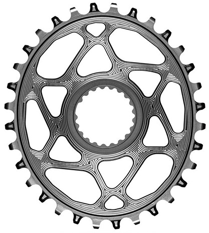 Chainring Direct Mount Singlespeed 32t   Oval   Shimano   Grå fra Absoluteblack