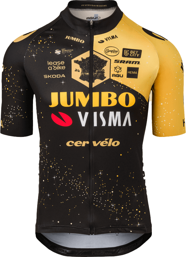 Jersey Ss Jumbo Visma Replica Men Tdf 2023 fra Agu