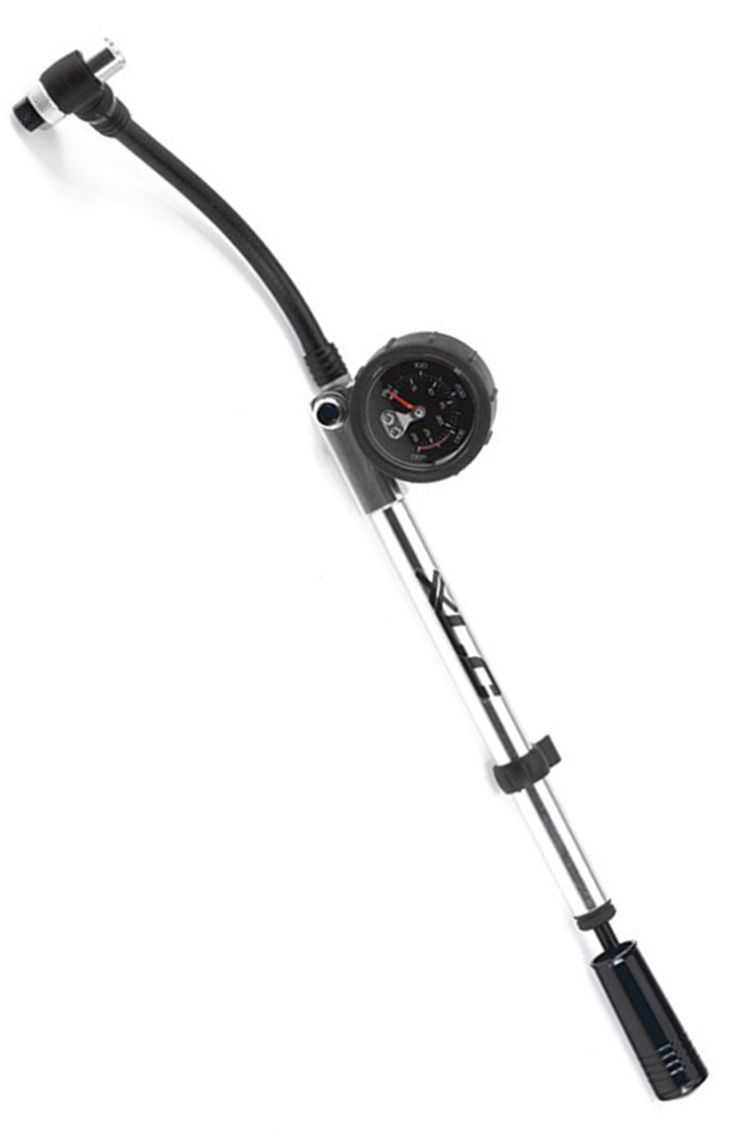 C Forgaffelpumpe Highair Pro 28 Bar 400 Psi (gaffelpumpe M. Safetyvalve)   Sølv Sort fra Xlc