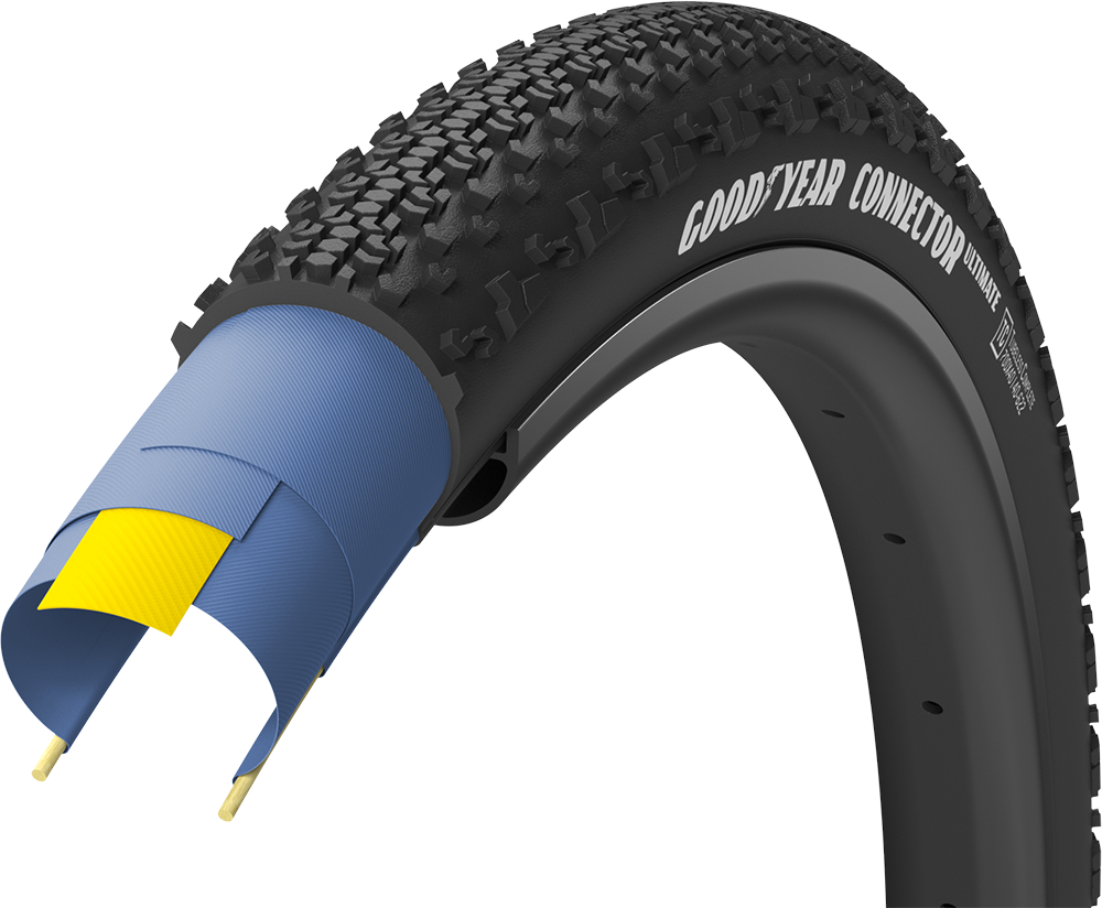 Connector Tubeless Complete 700x35c 50c   Sort fra Goodyear