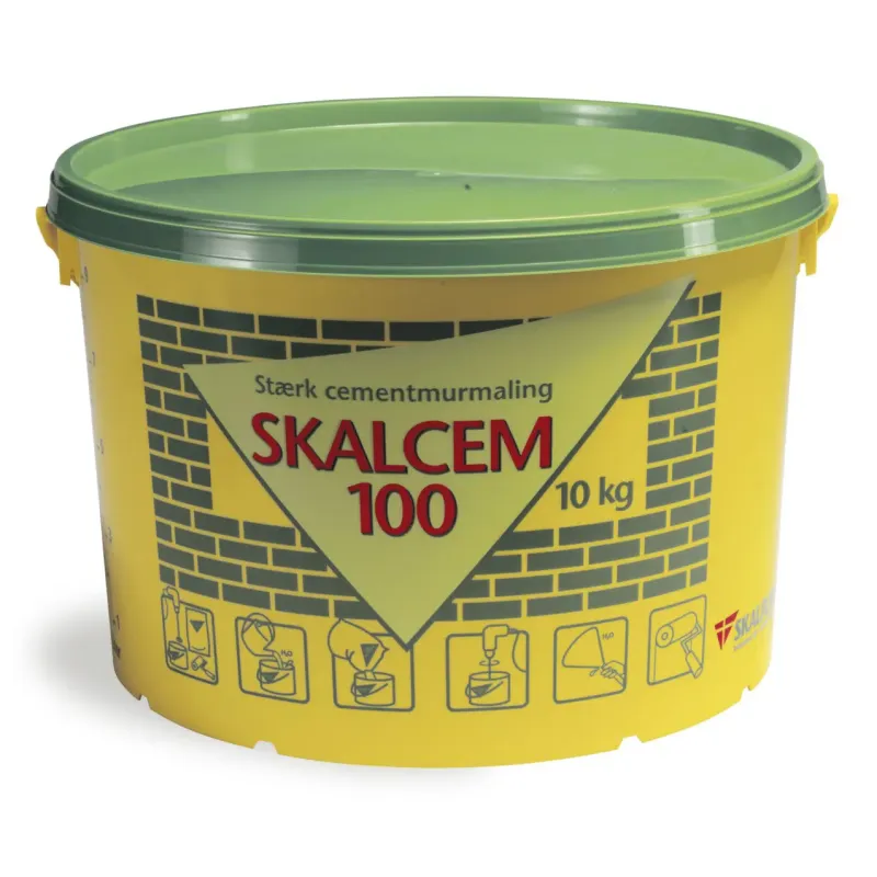 Skalcem 100 Cementmurblanding, Skagengul, 10 Kg fra Skalflex