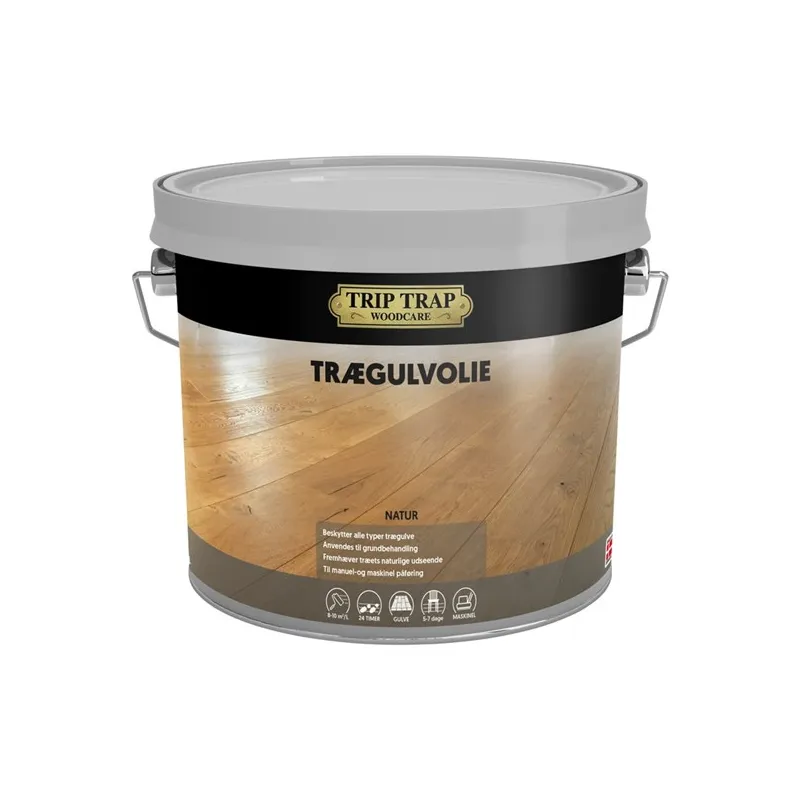 Trægulvolie Natur 2,5lt fra Trip Trap