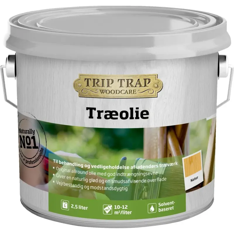 Træolie Natur 2,5lt fra Trip Trap