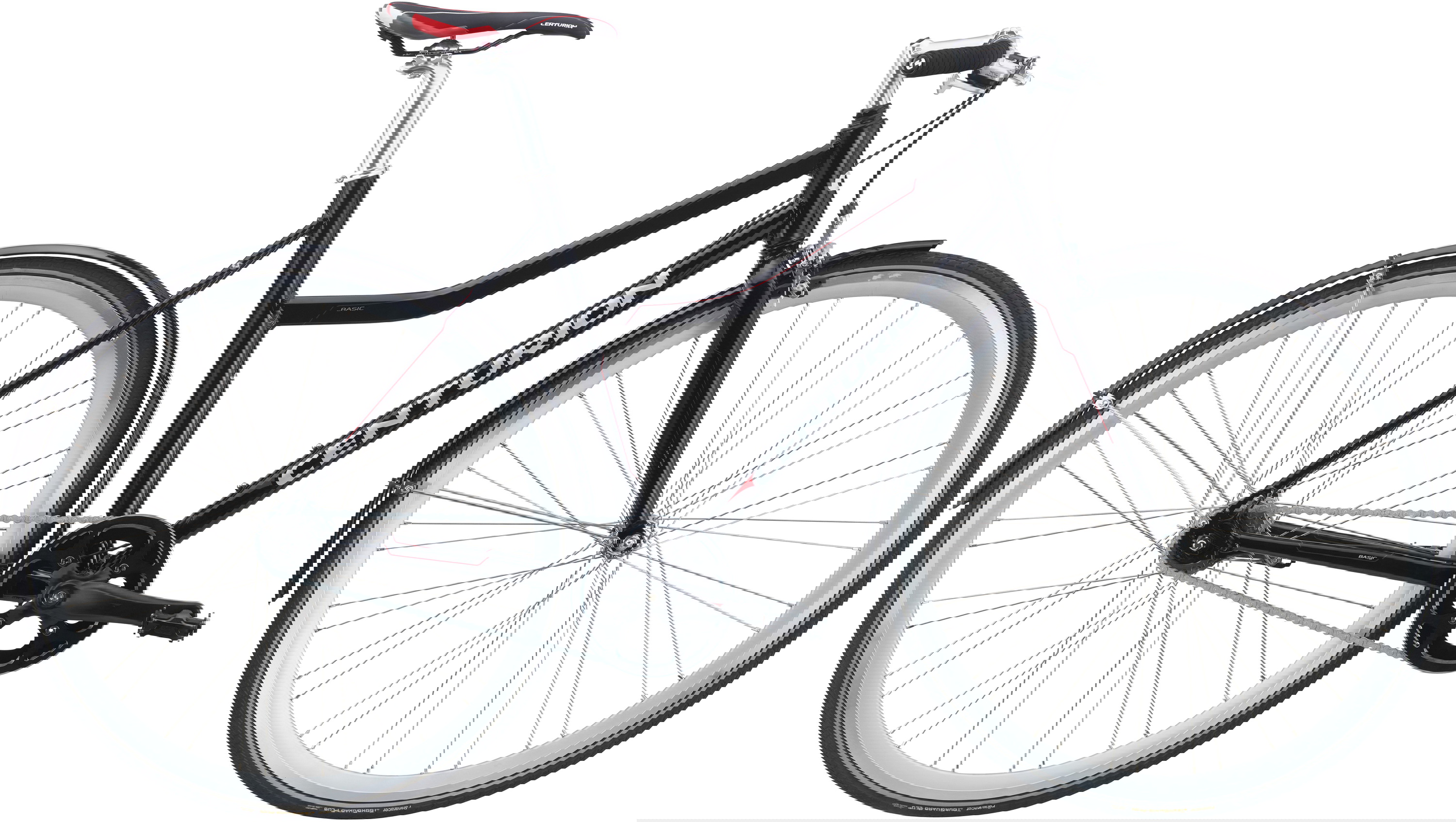 Basic Dame 7g Fod Kaliberbremse   Sort fra Centurion