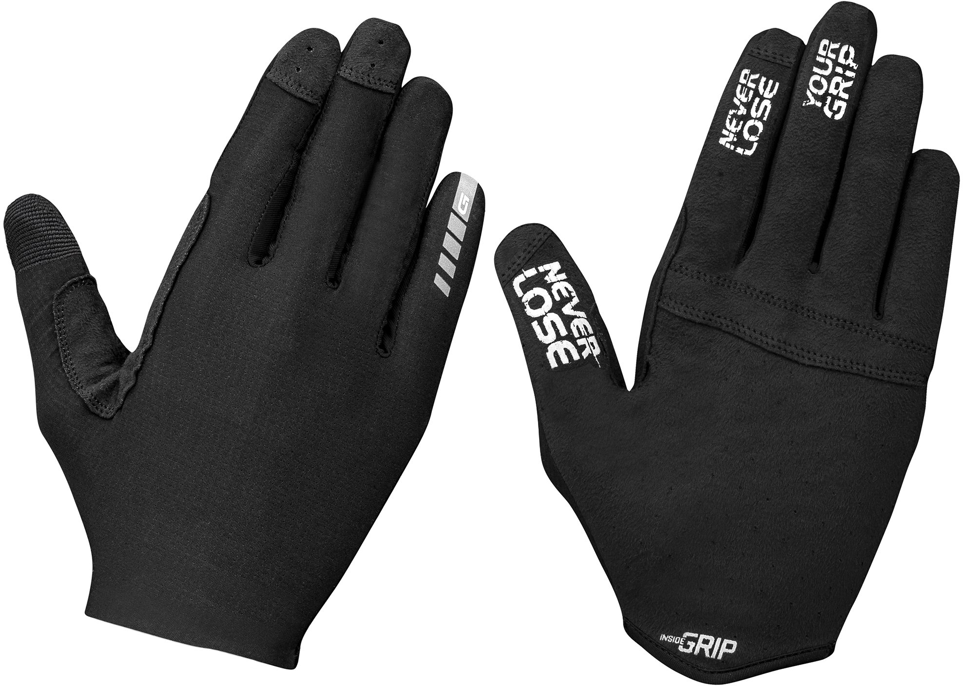 Aerolite Insidegrip Cykelhandske   Sort fra Gripgrab