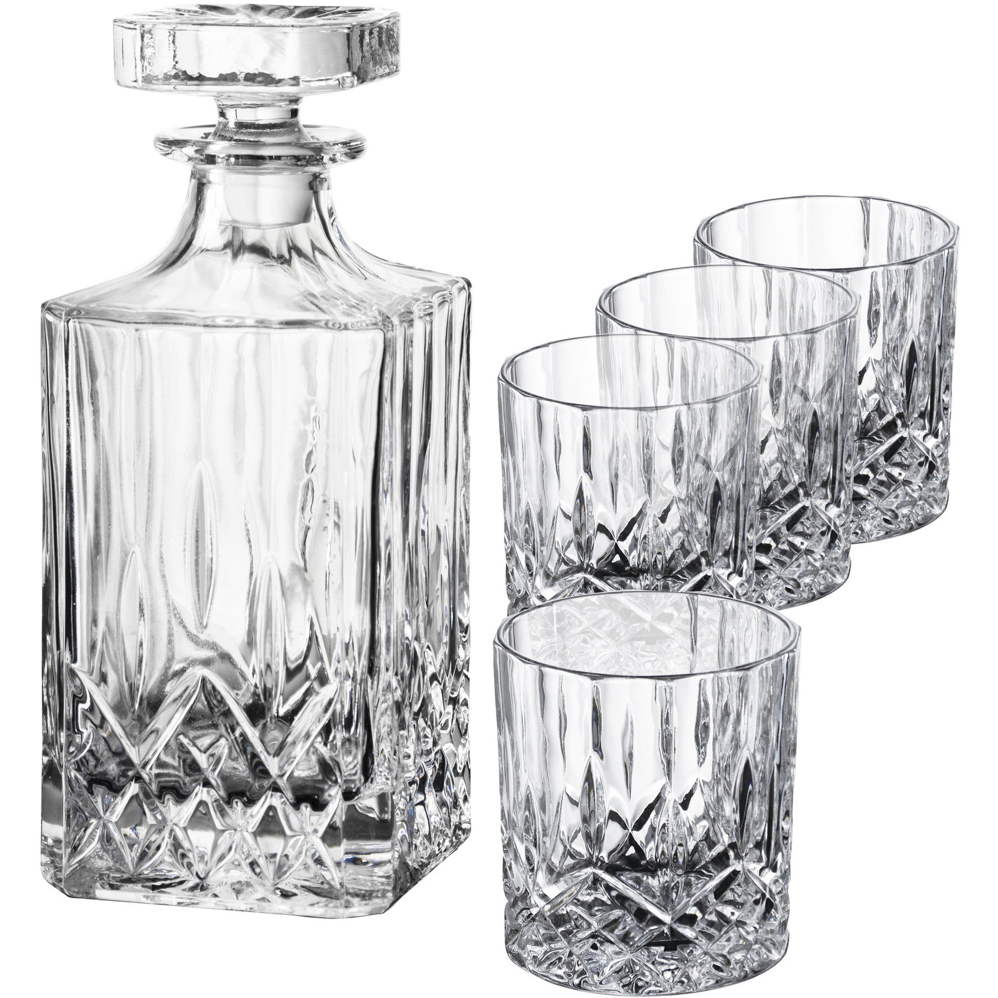 Harvey Karaffelsæt Inkl. 4 Whiskyglas fra Aida