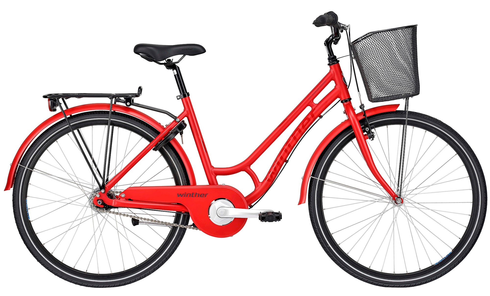 Red   250 26" Alu Granny 3g 2023   Rød fra Winther
