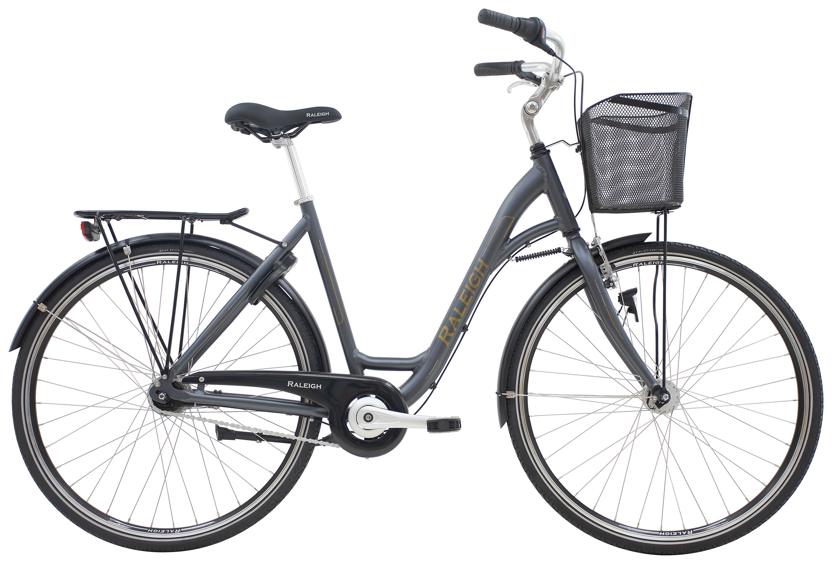 Shopping Alu Dame 7g 2023   Grå fra Raleigh