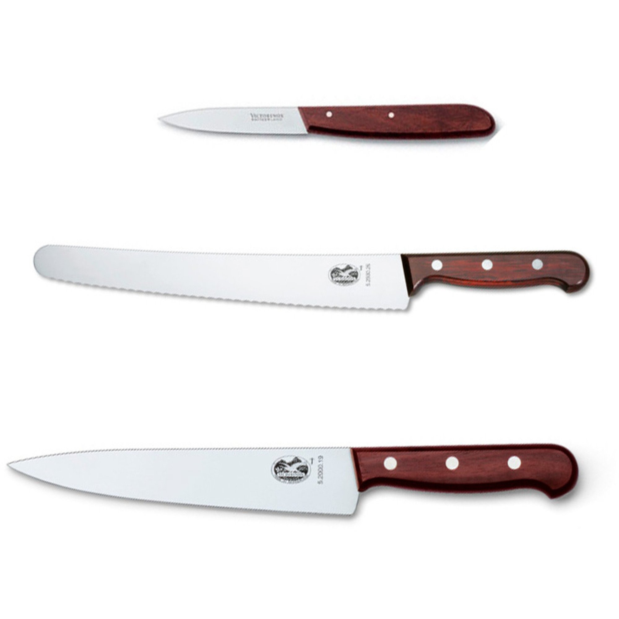 Knivsæt Med Kokke , Brød  Og Urtekniv fra Victorinox