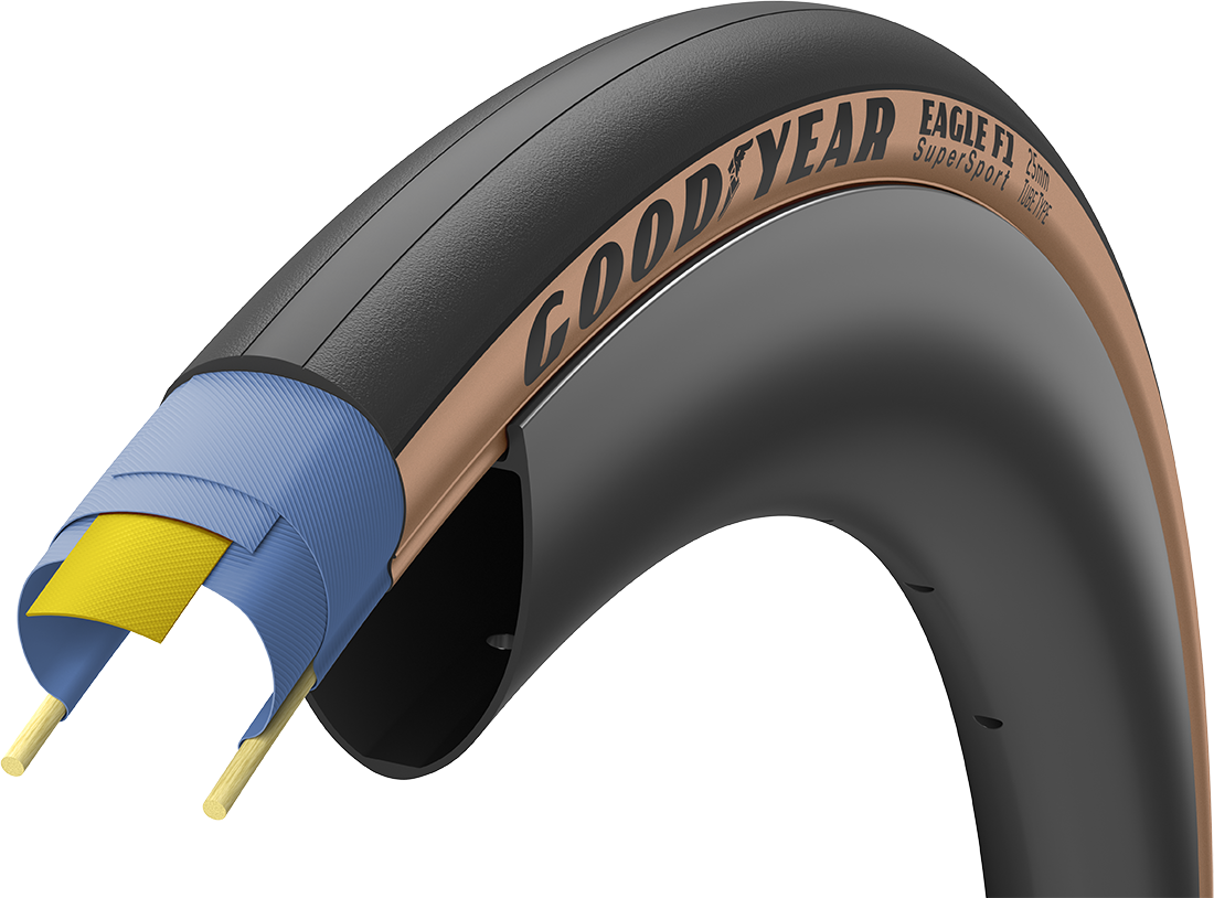 Eagle F1 Supersport 700x23c 25c 28c   Brun fra Goodyear