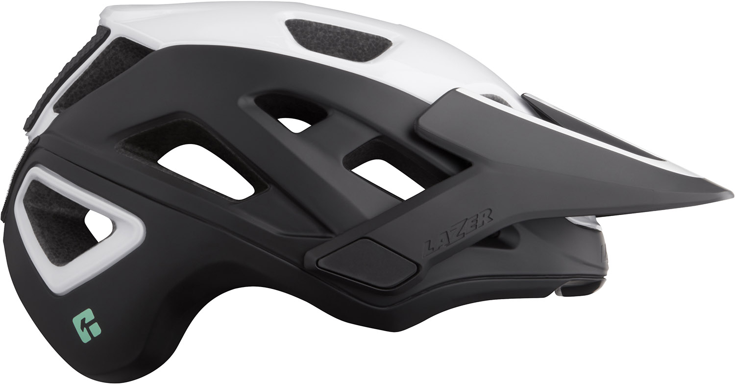 Jackal Kineticore Cykelhjelm   Sort Hvid fra Lazer