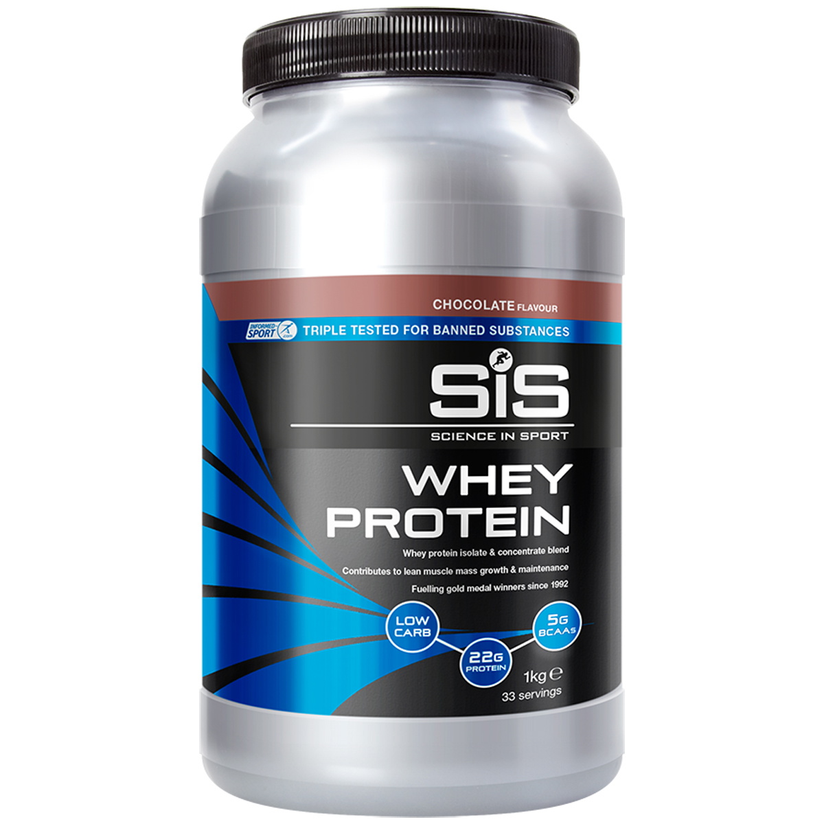 Sis Recovery Whey Protein Chokolade   1kg fra Science In Sport