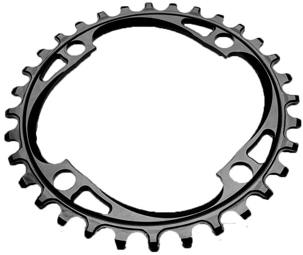 Chainring Singlespeed 34t ø104 Mm   (1x10 11 12)    Sort fra Absoluteblack