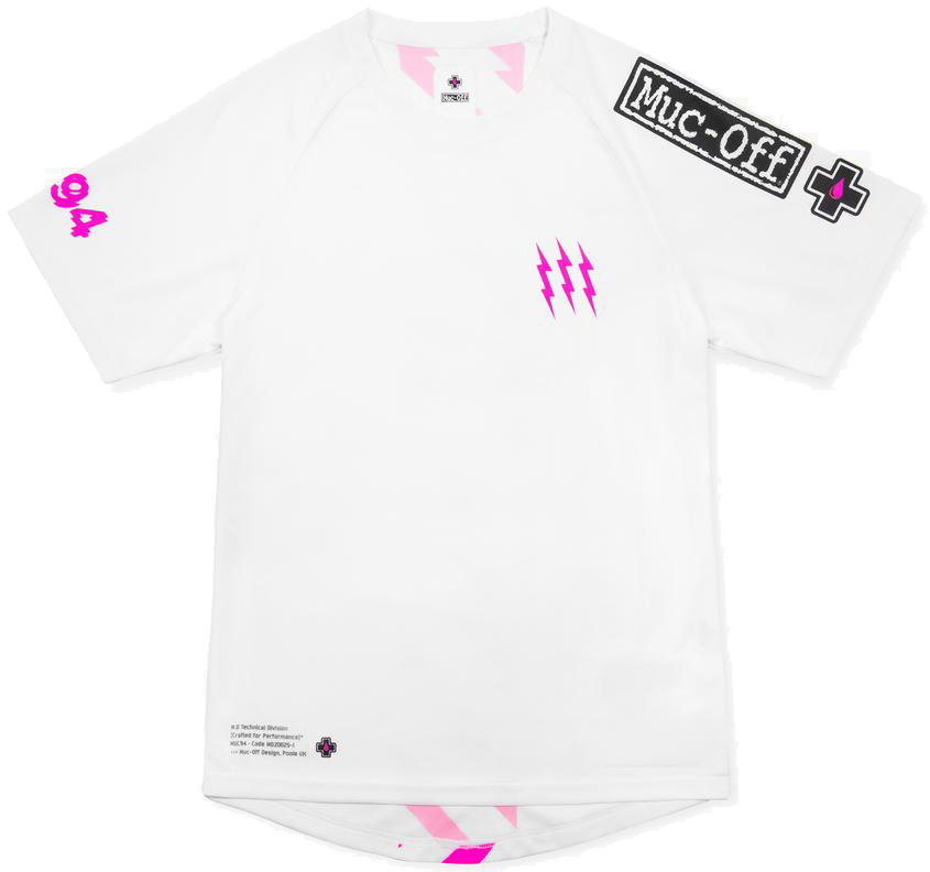 Muc Off Riders Jersey   Short Sleeve   Hvid fra Muc-off